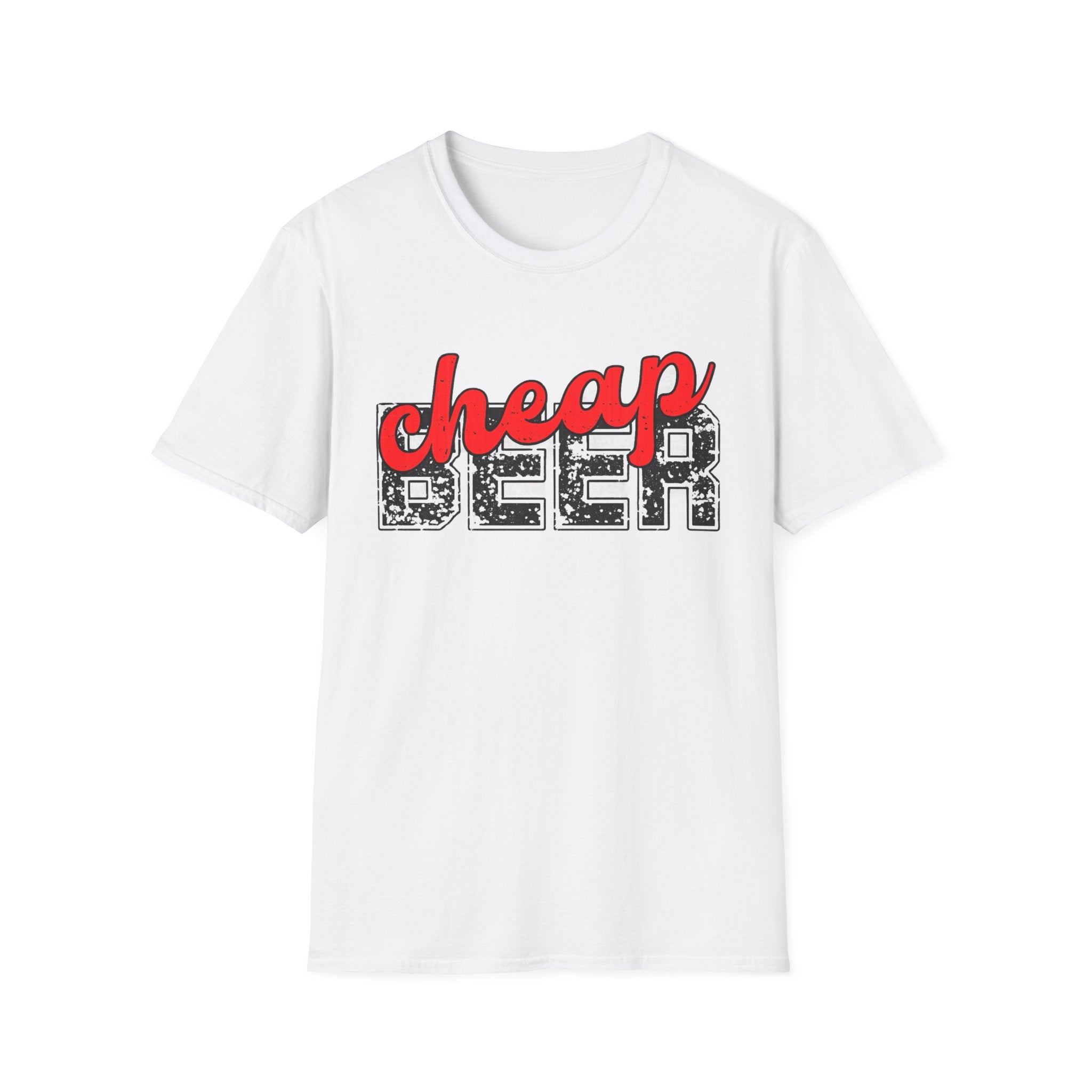 Cheap Beer Graphic T-Shirt — Retro Distressed Bar Tee