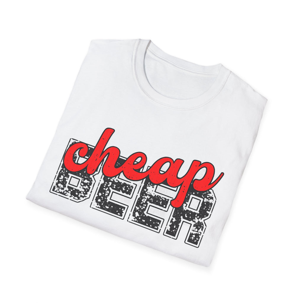 Cheap Beer Graphic T-Shirt — Retro Distressed Bar Tee