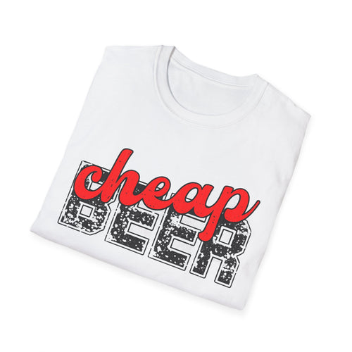 Cheap Beer Graphic T-Shirt — Retro Distressed Bar Tee