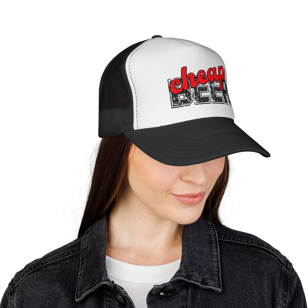 Trucker Hat - "Cheap Beer" Retro Mesh Cap