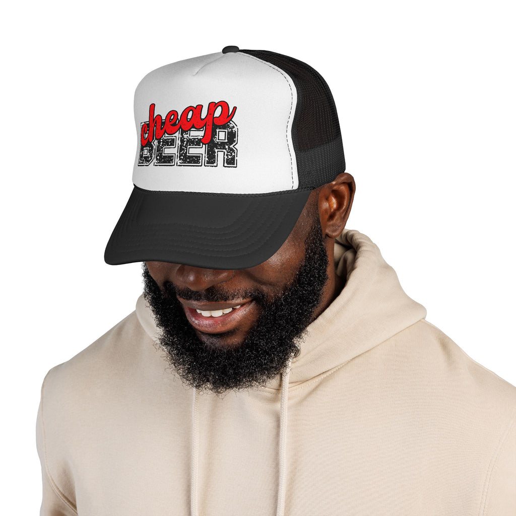 Trucker Hat - "Cheap Beer" Retro Mesh Cap