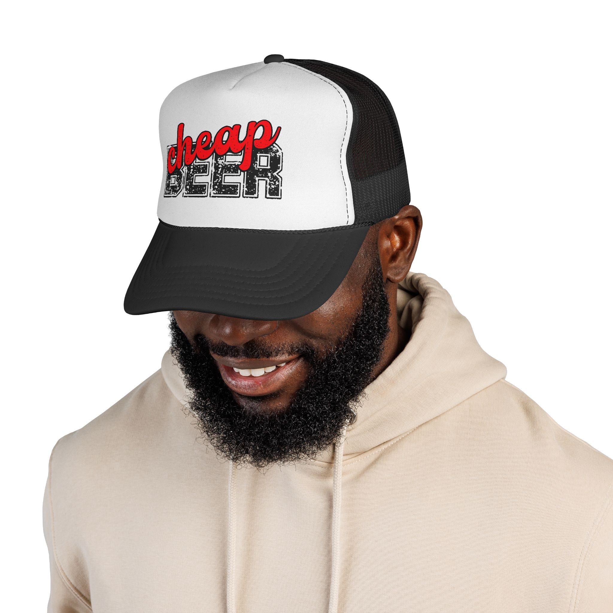 Trucker Hat - "Cheap Beer" Retro Mesh Cap
